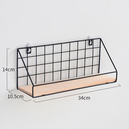 Iron Wall Shelf Organizer for Kitchen and Bathroom Tools